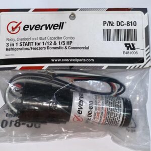 3 In 1 Relay, Overload & Start Capacitor Everwell P/N DC-810